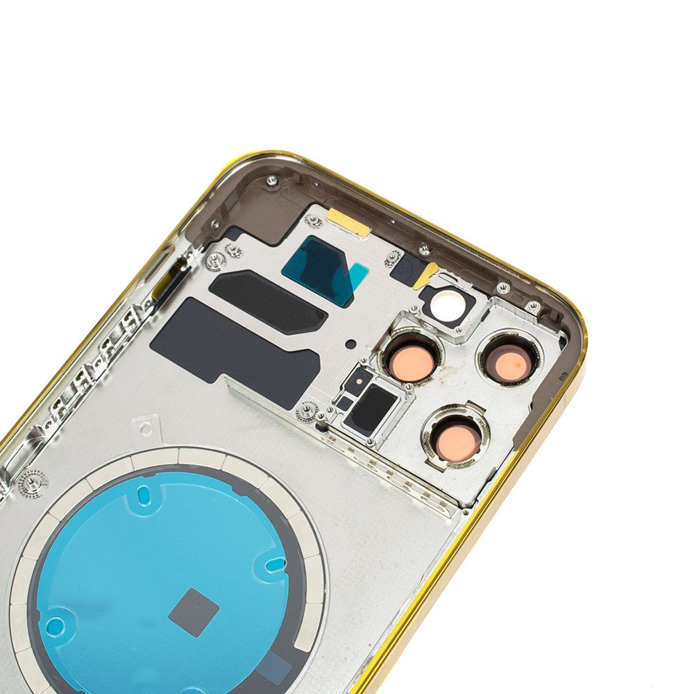 Rear Housing for iPhone 12 Pro Max (NO LOGO)-Gold Rear Housing for iPhone 12 Pro Max (NO LOGO)-Gold